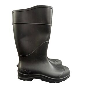 Servus Black Rubber Rain Boots Mens 8 Waterproof Knee High Work Boots USA Made